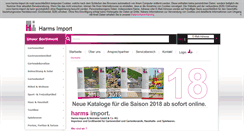 Desktop Screenshot of harms-import.de